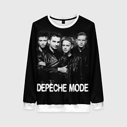 Свитшот женский Depeche Mode - black & white portrait, цвет: 3D-белый