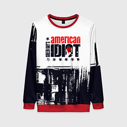 Женский свитшот Green day american idiot - rock