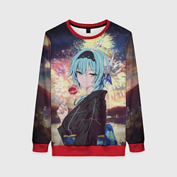 Свитшот женский Genshin Impact - Eula Inazuma, цвет: 3D-красный
