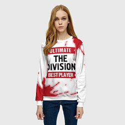 Свитшот женский The Division: Best Player Ultimate, цвет: 3D-белый — фото 2