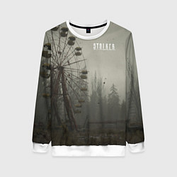 Свитшот женский STALKER Колесо Обозрения, цвет: 3D-белый