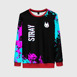 Свитшот женский Stray - краска, цвет: 3D-красный