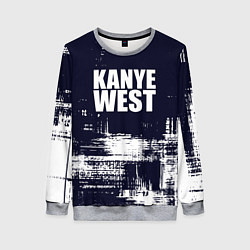 Свитшот женский Kanye west - краска, цвет: 3D-меланж
