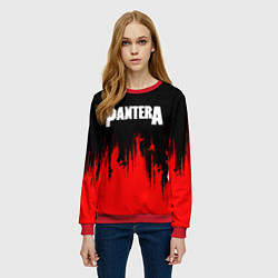 Свитшот женский Pantera руки, цвет: 3D-красный — фото 2