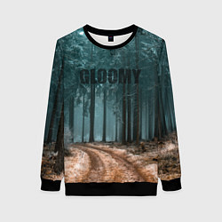 Свитшот женский Мрачный Лес GLOOMY, цвет: 3D-черный