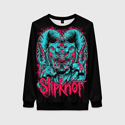 Свитшот женский Slipknot demon, цвет: 3D-черный