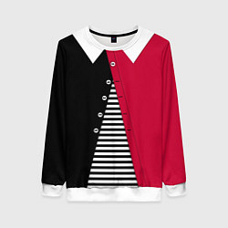 Свитшот женский Праздничный новогодний карнавальный костюм Буратин, цвет: 3D-белый