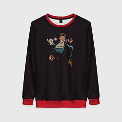 Свитшот женский Остров сокровищ Доктор Ливси, цвет: 3D-красный