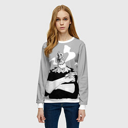 Свитшот женский Juuzou Inui, цвет: 3D-белый — фото 2