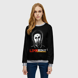 Свитшот женский Limp bizkit Wes Borland, цвет: 3D-меланж — фото 2