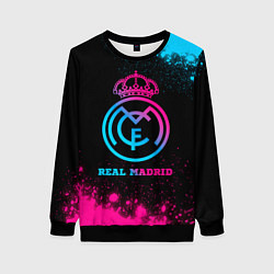 Женский свитшот Real Madrid - neon gradient