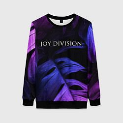 Женский свитшот Joy Division neon monstera