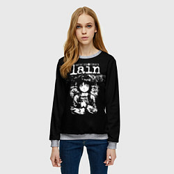Свитшот женский Serial Experiments Lain, цвет: 3D-меланж — фото 2