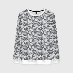 Свитшот женский Камуфляж М-21 серый, цвет: 3D-белый