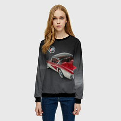 Свитшот женский Buick Centurion - USA - Retro, цвет: 3D-черный — фото 2