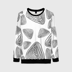 Женский свитшот Чёрные отпечатки древности