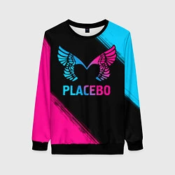 Свитшот женский Placebo - neon gradient, цвет: 3D-черный