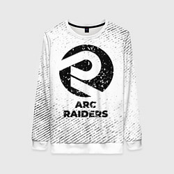 Женский свитшот ARC Raiders с потертостями на светлом фоне