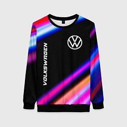Свитшот женский Volkswagen speed lights, цвет: 3D-черный