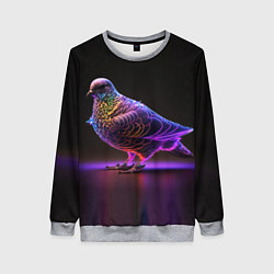 Женский свитшот Неоновый голубь