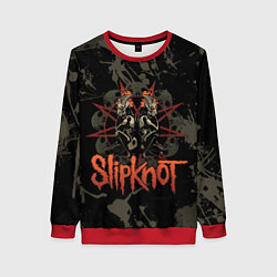 Свитшот женский Slipknot dark satan, цвет: 3D-красный