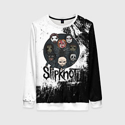 Женский свитшот Slipknot black and white