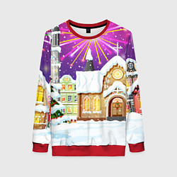 Женский свитшот Новогодний салют