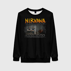 Свитшот женский Nirvana отрывок, цвет: 3D-черный