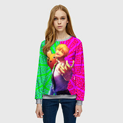 Свитшот женский Дэнзи с Потитой на плече, цвет: 3D-меланж — фото 2