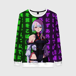 Женский свитшот Люси и неоновые иероглифы