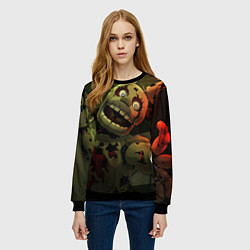 Свитшот женский Спрингтpaп, цвет: 3D-черный — фото 2