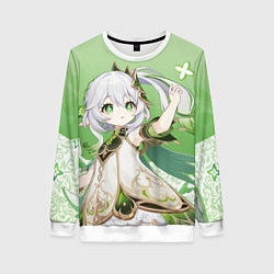 Свитшот женский Nahida Genshin Impact, цвет: 3D-белый