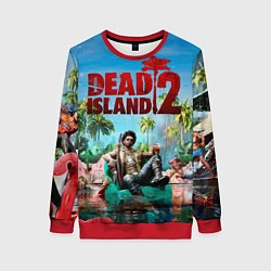 Свитшот женский Dead island two, цвет: 3D-красный