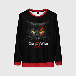 Женский свитшот Cat of war collab