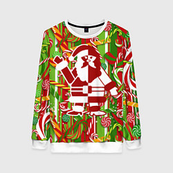 Женский свитшот Дед Мороз с игрушками