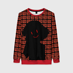 Свитшот женский Undertale - Frisk smile, цвет: 3D-красный