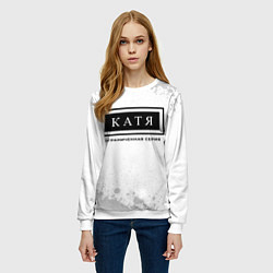 Свитшот женский Катя: ограниченная серия, цвет: 3D-белый — фото 2