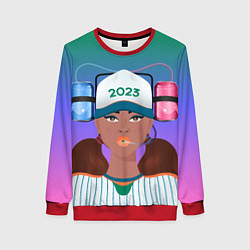 Женский свитшот Девушка фанатик