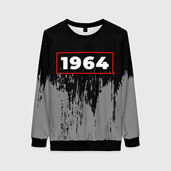Женский свитшот 1964 - в красной рамке на темном