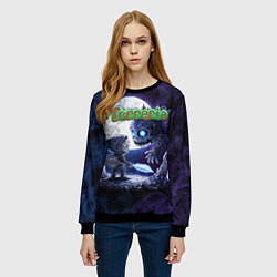 Свитшот женский Воин Террарии, цвет: 3D-черный — фото 2