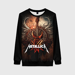 Женский свитшот Metallica гитара и логотип
