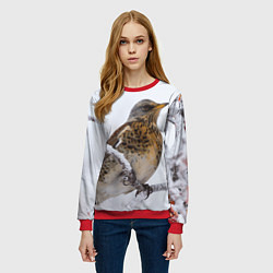 Свитшот женский Рябинник, цвет: 3D-красный — фото 2
