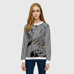 Свитшот женский Волейбол!! - Хината, цвет: 3D-белый — фото 2