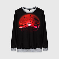 Свитшот женский Кружащие вороны, цвет: 3D-меланж