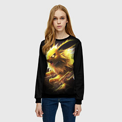 Свитшот женский Покемон Джолтеон и молния, цвет: 3D-черный — фото 2