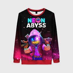 Свитшот женский Neon Abyss, цвет: 3D-красный