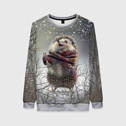 Женский свитшот Радостный ежик