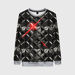 Свитшот женский Металлические плитки, цвет: 3D-меланж