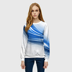 Свитшот женский Ледяной поток ветра, цвет: 3D-белый — фото 2