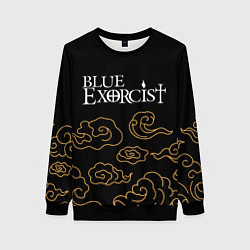 Свитшот женский Blue Exorcist anime clouds, цвет: 3D-черный